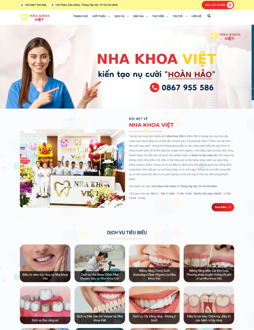 Mẫu website bệnh viện, phòng khám, trung tâm y tế chuyên nghiệp - Chuẩn SEO