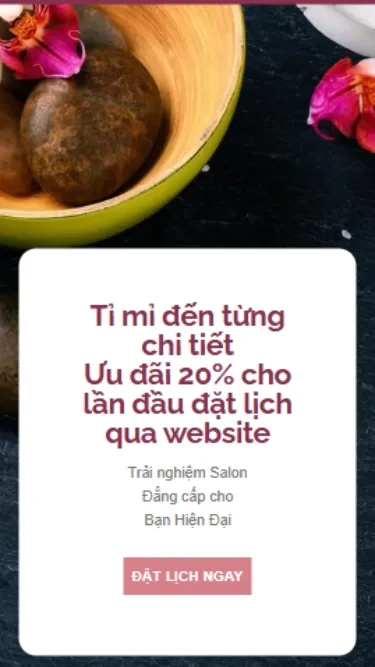 Mẫu giao diện Spa, dịch vụ làm đẹp 4 - Giao diện điện thoại